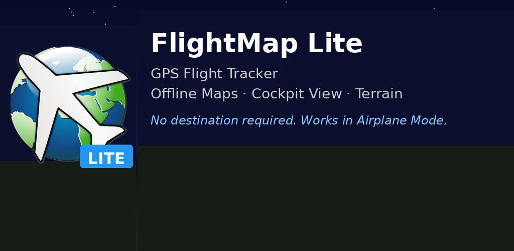 FlightMap Lite feature graphic